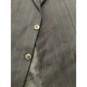 Veste De Costume Gieves & Hawkes, Laine, Prince De Galles, Bleu Rayé, Taille 42, Homme, Occasion